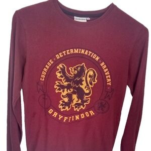 Harry Potter Hogwarts Gryffindor Bravery Long Sleeve Shirt Large